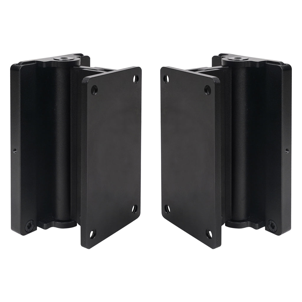Sound Town CWB-1A-PAIR 2-Pack Universal Speaker Wall Mount Brackets with Angle Adjustment, 4.25" x 2" Mounting Template, Black, Set, Pair