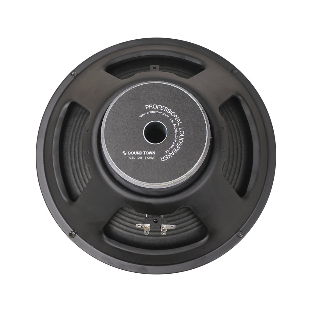 Sound Town GSD-1208 12-Inch 65 Watt Replacement Guitar Speaker, 8-Ohm - Back View