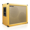 Sound Town GUC212OBOR 2 x 12" 130W Open-back Guitar Speaker Cabinet, Birch Plywood, Orange Tolex, Wheat Cloth Grille with wheat-grill