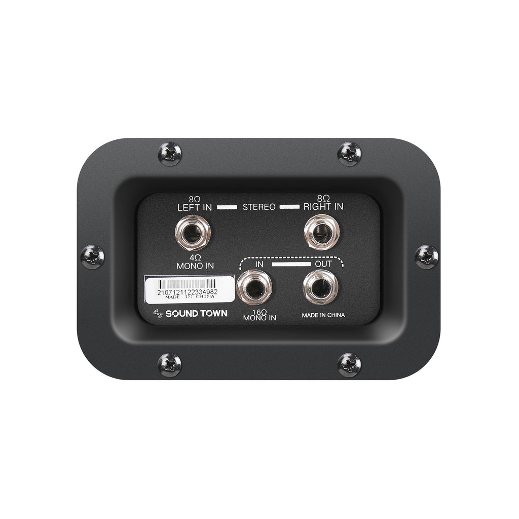 Sound Town GUC212OR-EC-R 2x12" Empty Guitar Speaker Cabinet, Birch Plywood, Orange, Wheat Cloth Grill, Front or Rear Loading, Compatible with Celestion/Eminence Speakers, Refurbished - 1/4" Input and Outputs