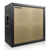 Sound Town GUC412BK 4 x 12" 260W Guitar Speaker Cabinet, Birch Plywood, Black Tolex, Wheat Cloth Grille with wheat-grill