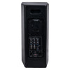 Sound Town KALE-208BCE KALE Series Dual 8" 600W Powered DJ PA Speaker with Bluetooth, Titanium Compression Driver and 3-Channel Mixer, Black - Back Panel