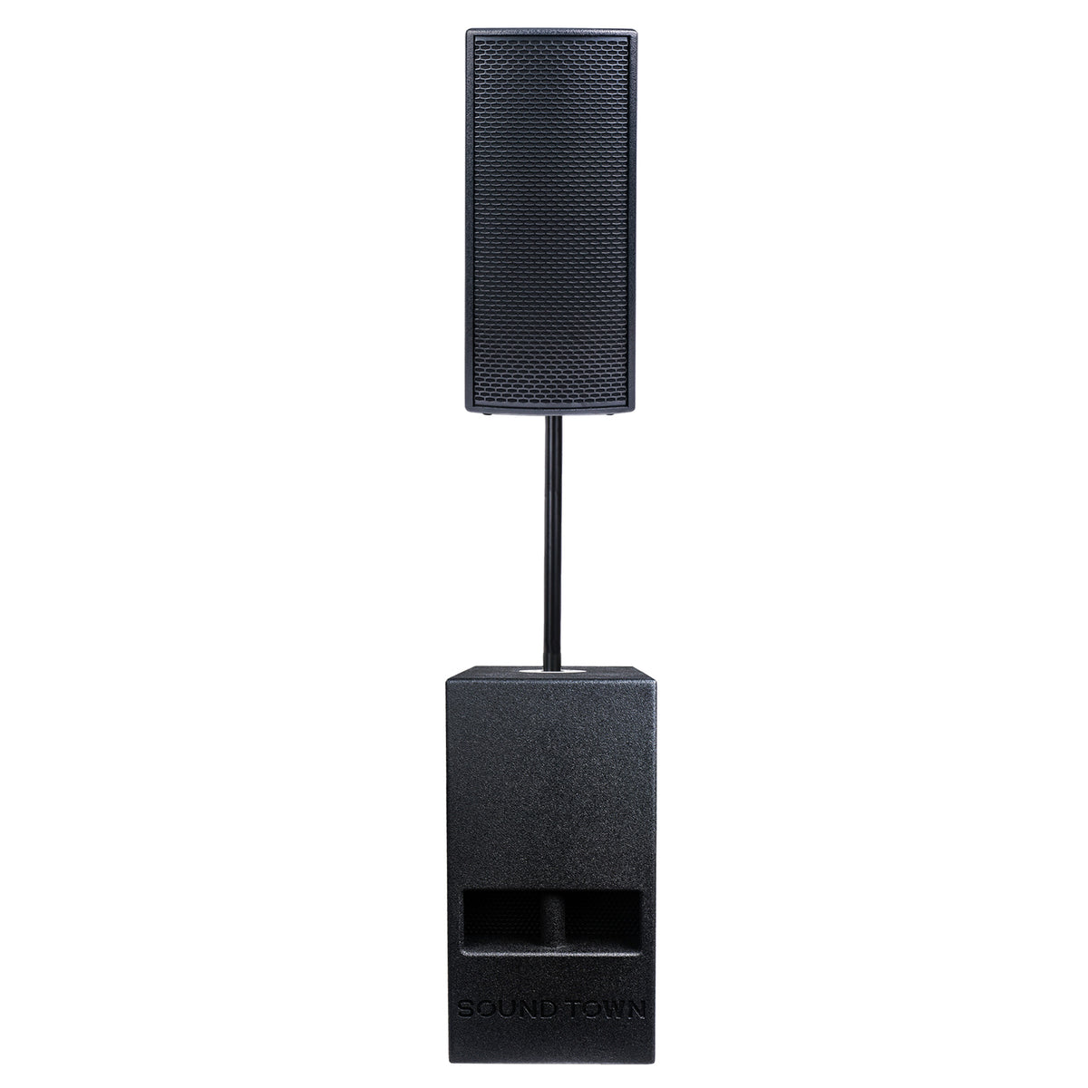 Dual 10 inch powered subwoofer sales