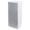 Sound Town KALE-208WPW KALE Series Dual 8” 600W Powered DJ PA Speaker with Bluetooth, Titanium Compression Driver and 3-Channel Mixer, White - Left Panel