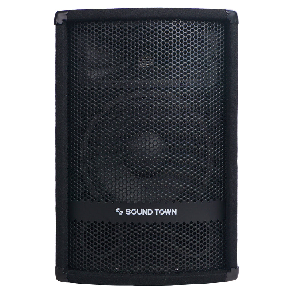 Sound Town METIS-110 10" 400W Passive DJ/PA Speaker w/ Compression Driver for Live Sound, Karaoke, Bar, Church - Front Panel