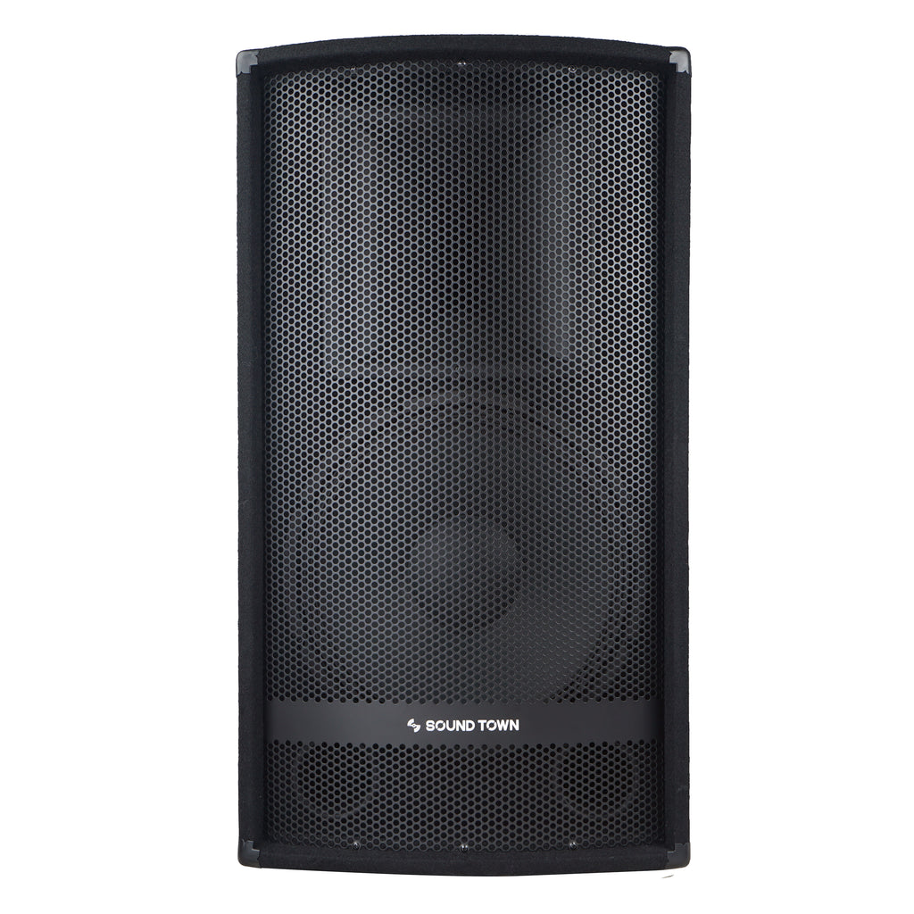 Sound Town METIS-115 METIS Series 15” 700W 2-Way Full-range Passive DJ PA Pro Audio Speaker with Compression Driver for Live Sound, Karaoke, Bar, Church - Front View
