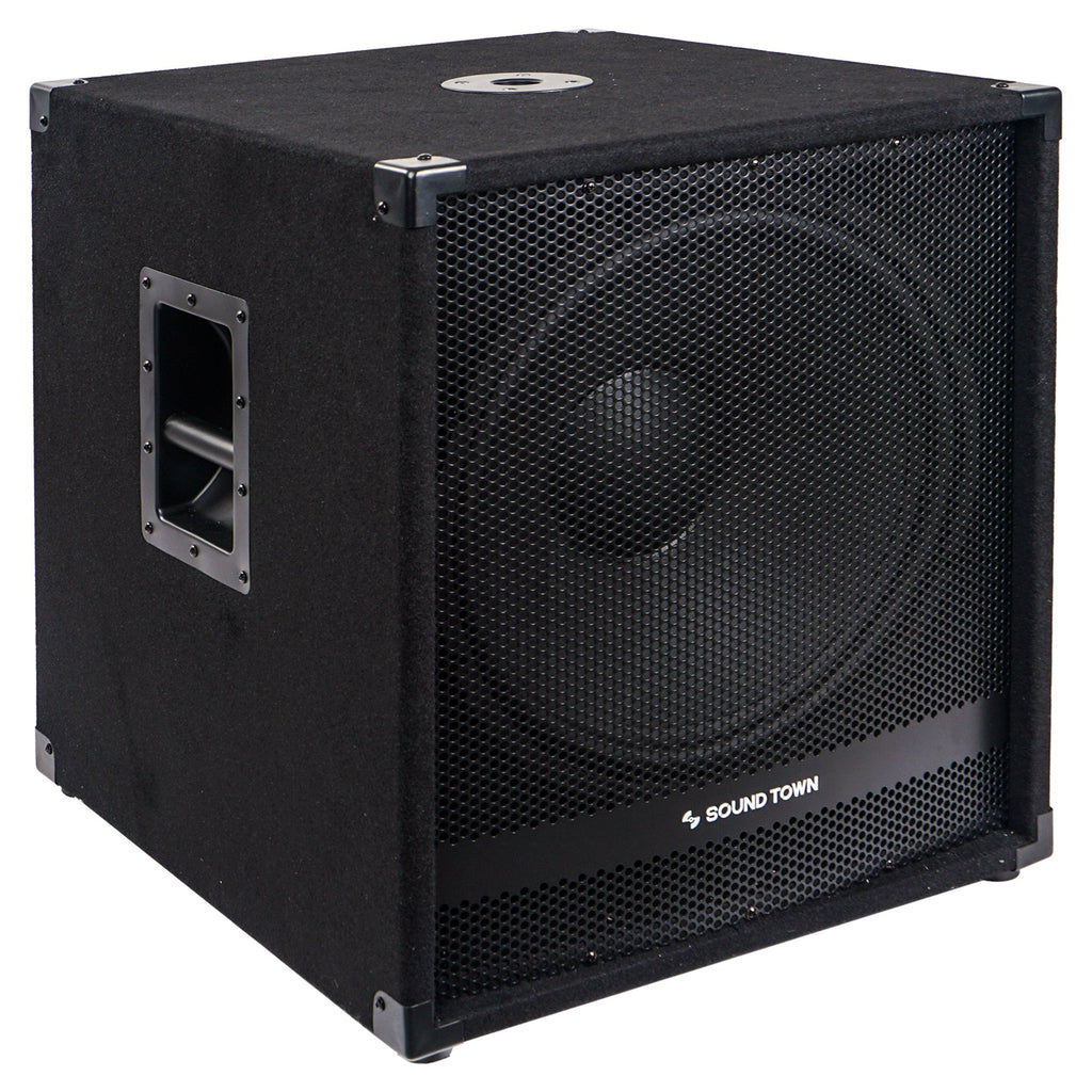 Sound Town METIS-18SDPW-R METIS Series 2400 Watts 18 Powered PA DJ Subwoofer with Class-D Amplifier, 4-inch Voice Coil, Refurbished - Right Panel