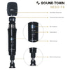 Sound Town NESO-F4HH-R | REFURBISHED: NESO-F4 NESO Series 4 Channels Professional UHF Wireless Microphone System with Rack Mountable Metal Receiver and 4 Wireless Mics, for Church, School, Outdoor Wedding, Meeting, Party and Karaoke