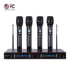 Sound Town NESO-U4HH 200-Channel Rack Mountable Professional UHF Wireless Microphone System with Metal Receiver and 4 Handheld Mics - USA FCC Certified