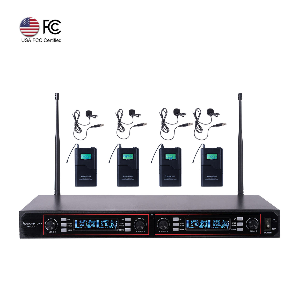 NESO-U4LL | 200-Channel Rack Mountable Professional UHF Wireless