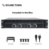Sound Town NIX-6000X4-R 4-Channel 4 X 750W at 4-ohm, 6000W Peak Output Professional Power Amplifier, Refurbished - Included in the Box, package contents