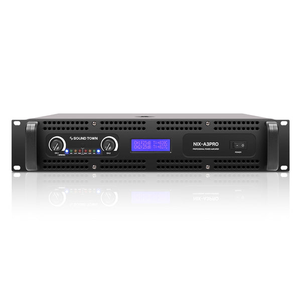 NIX-A3PRO | 2-Channel 1100W Rack Mountable Power Amplifier with
