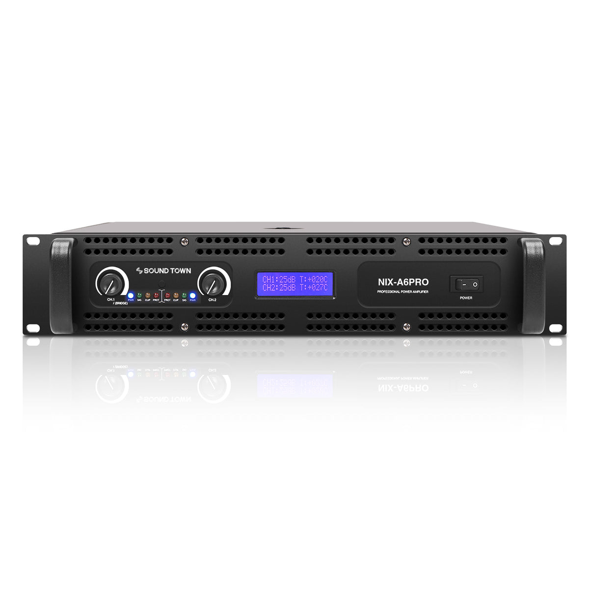 NIX-A6PRO | 2-Channel 1500W Rack Mountable Power Amplifier with
