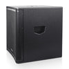 Sound Town OBERON-15SPW OBERON Series 15" 1400W Powered PA/DJ Subwoofer with Class-D Amplifier, Plywood, Black - Side Panel