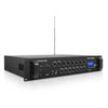 Sound Town PAC180-6 180W 6-Zone 70V/100V Commercial Power Amplifier with Bluetooth, Aluminum, FM Antenna, for Restaurants, Lounges, Bars, Pubs, Schools and Warehouses - Right Panel, for Sound System Installation