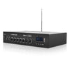 Sound Town PAC80-2 60W 2-Zone 70V/100V Commercial Power Amplifier with Bluetooth, Aluminum, FM Antenna, for Restaurants, Lounges, Bars, Pubs, Schools and Warehouse - Left Panel