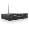 Sound Town PAC80-2 60W 2-Zone 70V/100V Commercial Power Amplifier with Bluetooth, Aluminum, FM Antenna, for Restaurants, Lounges, Bars, Pubs, Schools and Warehouse - Right Panel