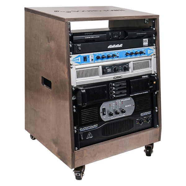 SDRK-12TB | 12U Space DIY Slanted Studio & Recording Rack SDRK-12TB | 12U Space DIY Slanted Studio & Recording Rack