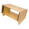 Sound Town SDRK-4SL-R 4U Angled Desktop Turret Studio & Recording Equipment Rack with Baltic Birch Plywood, Refurbished - Home Audio Room Furniture