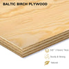 Sound Town SDRK-D12TB-R | REFURBISHED: DIY 2 x 12U Slanted Studio Rack with Baltic Birch Plywood, Casters, Weathered Brown, for Recording Room, Home Studio - 5/8" Thick Baltic birch plywood