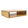 Sound Town SDRK-Y2 DIY 2U Studio Rack with Baltic Birch Plywood, Golden Oak, for Recording Room, Home Studio - Open Back, Straight Design