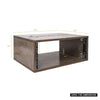 Sound Town SDRK-Y4B DIY 4U Studio & Recording Rack with Baltic Birch Plywood, Weathered Brown - Interior and Exterior Size & Dimensions