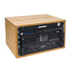 Sound Town SDRK-Y6 DIY 6U (6-Space) Studio & Recording Equipment Rack w/ Baltic Birch Plywood, Golden Oak -  for Home Audio Room & Gear, PA/DJ Pro Audio, Stackable