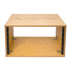 Sound Town SDRK-Y6 DIY 6U (6-Space) Studio & Recording Equipment Rack w/ Baltic Birch Plywood, Golden Oak - for Home Audio Room, PA/DJ Pro Audio, Rackmountable Devices