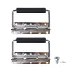 Sound Town ST-RHW-18 2-pack Spring Loaded Case Handles, Stainless Surface Mount Handle with Rubber Grip, for Rack Case, Chest, PA Speaker Cabinet, Chromed
