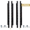 Sound Town ST-RR-10UX2 10U Steel Rack Rails, with Black Powder Coated Finish and Screws, 4-Pack