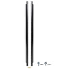Sound Town ST-RR-20U 20U Steel Rack Rails, with Black Powder Coated Finish and Screws,  2-pack 