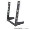 Sound Town ST2PF-12LW 12U 2-Post Desktop Open-Frame Rack, for Audio/Video, Network Switches, Routers, Patch Panels - Weight Capacity