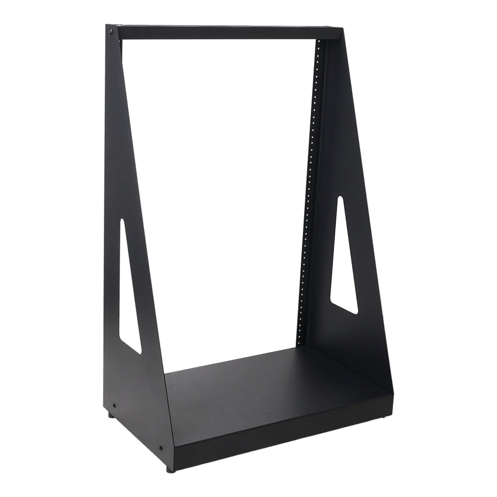 Sound Town ST2PF-16HD 16U 2-Post Heavy-Duty Open-Frame Rack, for Audio/Video, Network Switches, Servers, UPS Systems - for Standard 19" Rack Mountable Equipment