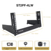 Sound Town ST2PF-4LW 4U 2-Post Desktop Open-Frame Rack, for Audio/Video, Network Switches, Routers, Patch Panels - package contents, included in the box, accessories, parts list, screw sizes, size, dimensions