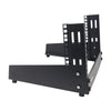 Sound Town ST2PF-4LW-R 4U 2-Post Desktop Open-Frame Rack, for Audio/Video, Network Switches, Routers, Patch Panels, Refurbished - side panel