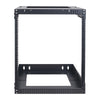 Sound Town ST2PWOR-A12U 2-Post 12U Wall-Mount Open Frame PA, Server & Network Equipment Rack w/ Adjustable Depth 12"-20" - Steel Construction