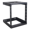 Sound Town ST2PWOR-A12U 2-Post 12U Wall-Mount Open Frame PA, Server & Network Equipment Rack w/ Adjustable Depth 12"-20" - Organize, Storage for Devices