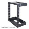 Sound Town ST2PWOR-A12U-R 2-Post 12U Wall-Mount Open Frame PA, Server & Network Equipment Rack w/ Adjustable Depth 12"-20", Refurbished - Weight Capacity: Less than 200 lbs.