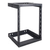 Sound Town ST2PWOR-A15U 2-Post 15U Wall-Mount Open Frame Server and Network Equipment Rack with Adjustable Depth 12"-20" - Steel Construction