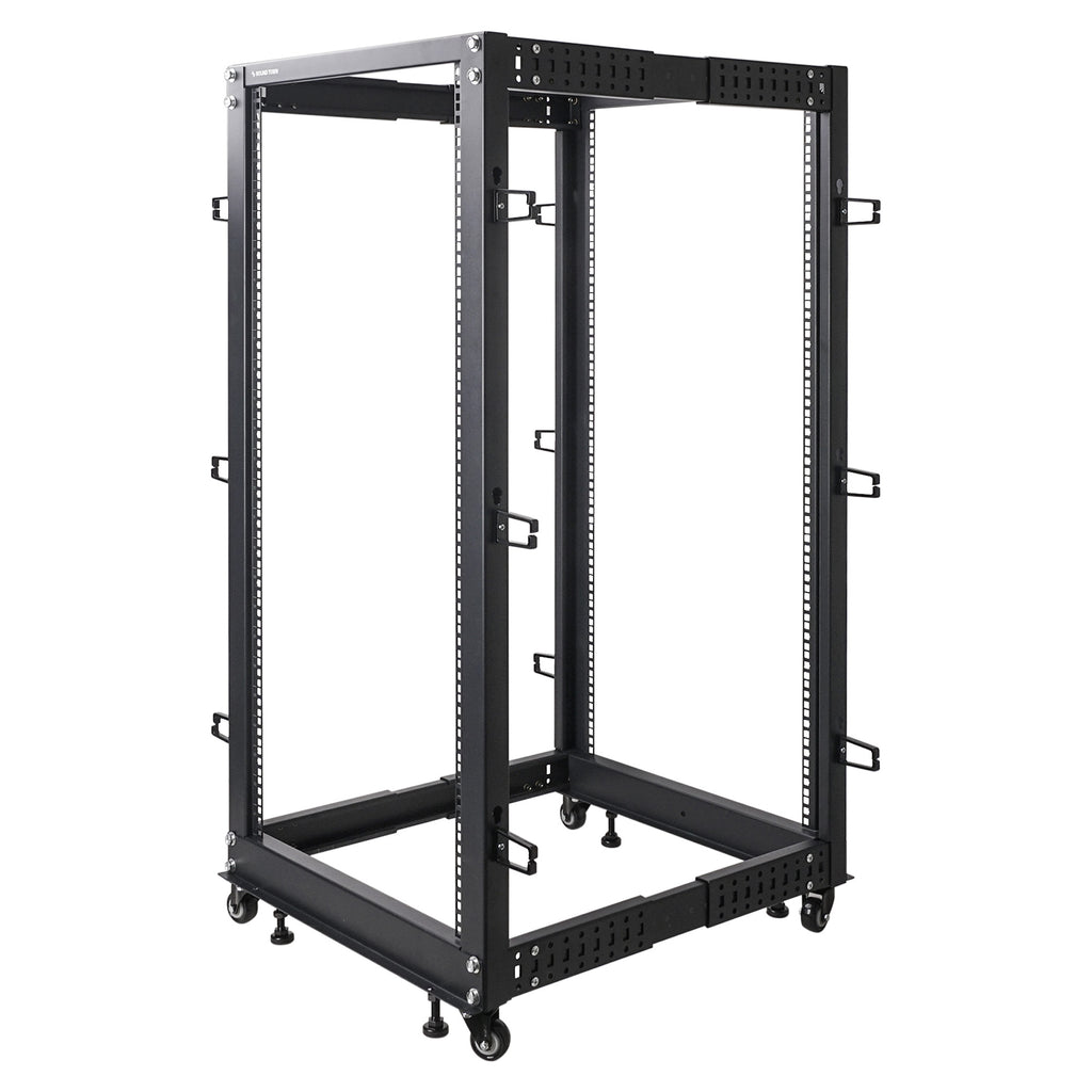 ST4POF-A25U | 4-Post 25U Open Frame PA, Server, Network Rack w ...