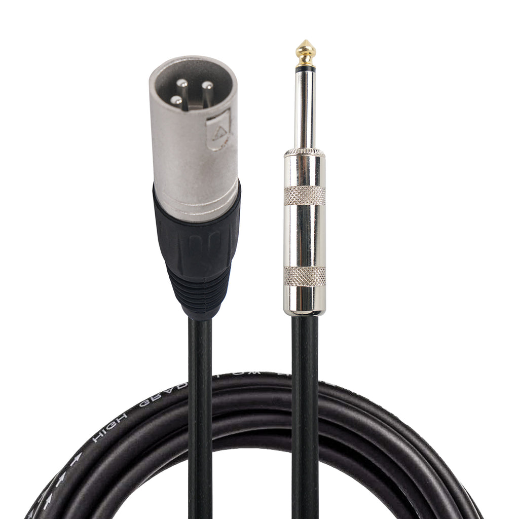 Sound Town STC-JX5 1/4" (6.35 mm) TRS to XLR Mono Speaker Cable, 5 Feet, Male to Male
