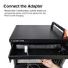 Sound Town STCC-AC16US Multi-Device Wall-Mountable Charging Cart w/ 16 AC Outlets, Casters, for Chromebooks/Laptops - How to Connect the Adapter or Charge Your Devices