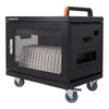 Sound Town STCC-AC16US Multi-Device Wall-Mountable Charging Cart w/ 16 AC Outlets, Casters, for Chromebooks/Laptops - Under the Desk Device Storage