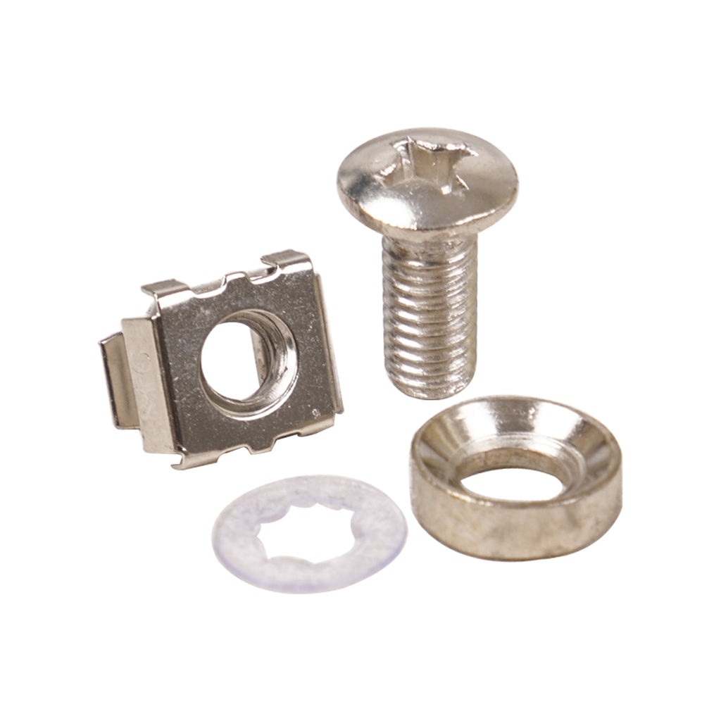 Sound Town STCN-M6X50 M6 Rack Screws, Washers and Cage Nuts, 50 Sets, for Rack Cases, Server Mounting, Enclosures