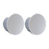 Sound Town STCS-6 Pair of 6" 2-way Passive Coaxial In-Ceiling / In-Wall Speakers with Low-Profile Design, 6" Woofer, 1” Compression Driver, Backcan and Tile Rails, 120-Degree Coverage, 70/100-volt Operation, White 