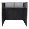 Sound Town STDJB-4020-R Professional DJ Facade with 180-Degree Hinges, Carry Bags, Black and White Scrim Panels, Refurbished - Dj Station