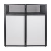 Sound Town STDJB-4020-R Professional DJ Facade with 180-Degree Hinges, Carry Bags, Black and White Scrim Panels, Refurbished - Front Board