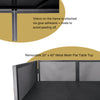 Sound Town STDJB-4020-R Professional DJ Facade with 180-Degree Hinges, Carry Bags, Black and White Scrim Panels, Refurbished - Removable Mesh Table Top