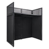 Sound Town STDJB-4020-R Professional DJ Facade with 180-Degree Hinges, Carry Bags, Black and White Scrim Panels, Refurbished - Table Station