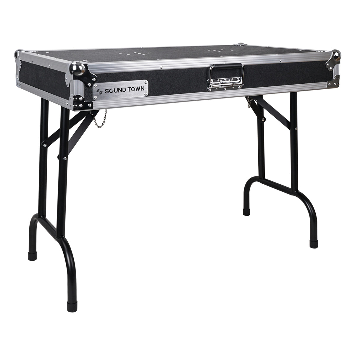STDJT-36W | Folding DJ Workstation Table, Plywood, 36-inch x 21